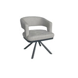 CHAIR ALENYA ZB-5620 BLACK LEGS LIGHT GREY 2110-19