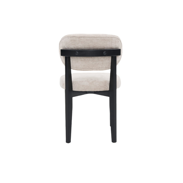 CHAIR SILLA ZB-5684 BLACK LEGS TAUPE  FY2415-6