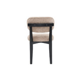 CHAIR SILLA ZB-5684 BLACK LEGS BROWN  FY2415-8