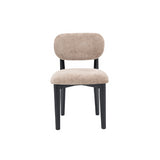 CHAIR SILLA ZB-5684 BLACK LEGS BROWN  FY2415-8
