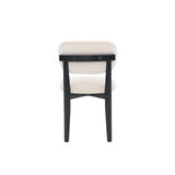 CHAIR SILLA ZB-5684 BLACK LEGS CREAM DY2117-1