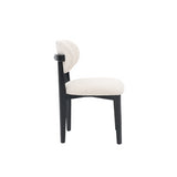 CHAIR SILLA ZB-5684 BLACK LEGS CREAM DY2117-1