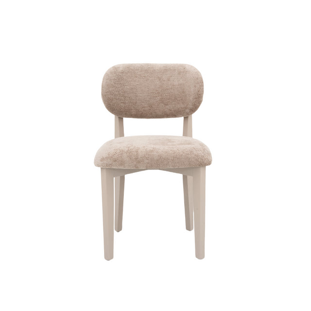 CHAIR SILLA ZB-5684 CHAMPAGNE LEGS BROWN  FY2415-8