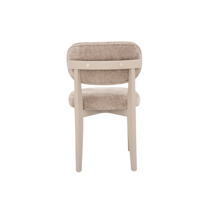 CHAIR SILLA ZB-5684 CHAMPAGNE LEGS BROWN  FY2415-8