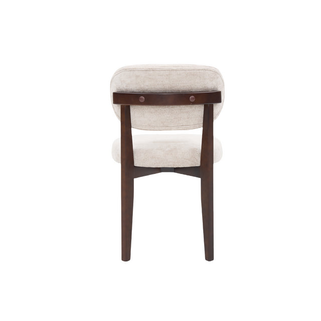 CHAIR SILLA ZB-5684 BROWN LEGS TAUPE  FY2415-6
