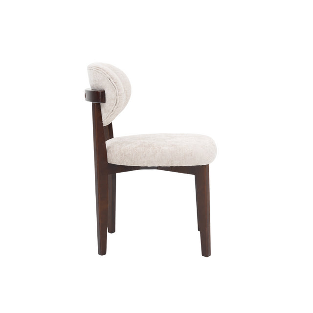 CHAIR SILLA ZB-5684 BROWN LEGS TAUPE  FY2415-6