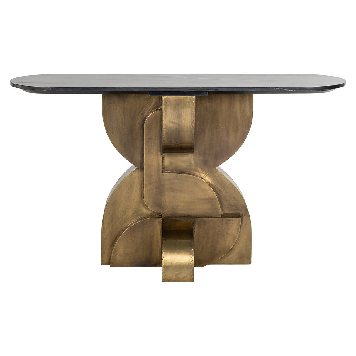 Wandtafel Maddox (Black/gold) van Richmond Interiors – Luxe comfort op maat van PureWonen. Vraag naar de beste prijs.