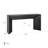 Wandtafel Gizen (Black/gold) van Richmond Interiors – Luxe comfort op maat van PureWonen. Vraag naar de beste prijs.