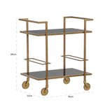 Trolley Xo (Brushed Gold) van Richmond Interiors – Luxe comfort op maat van PureWonen. Vraag naar de beste prijs.