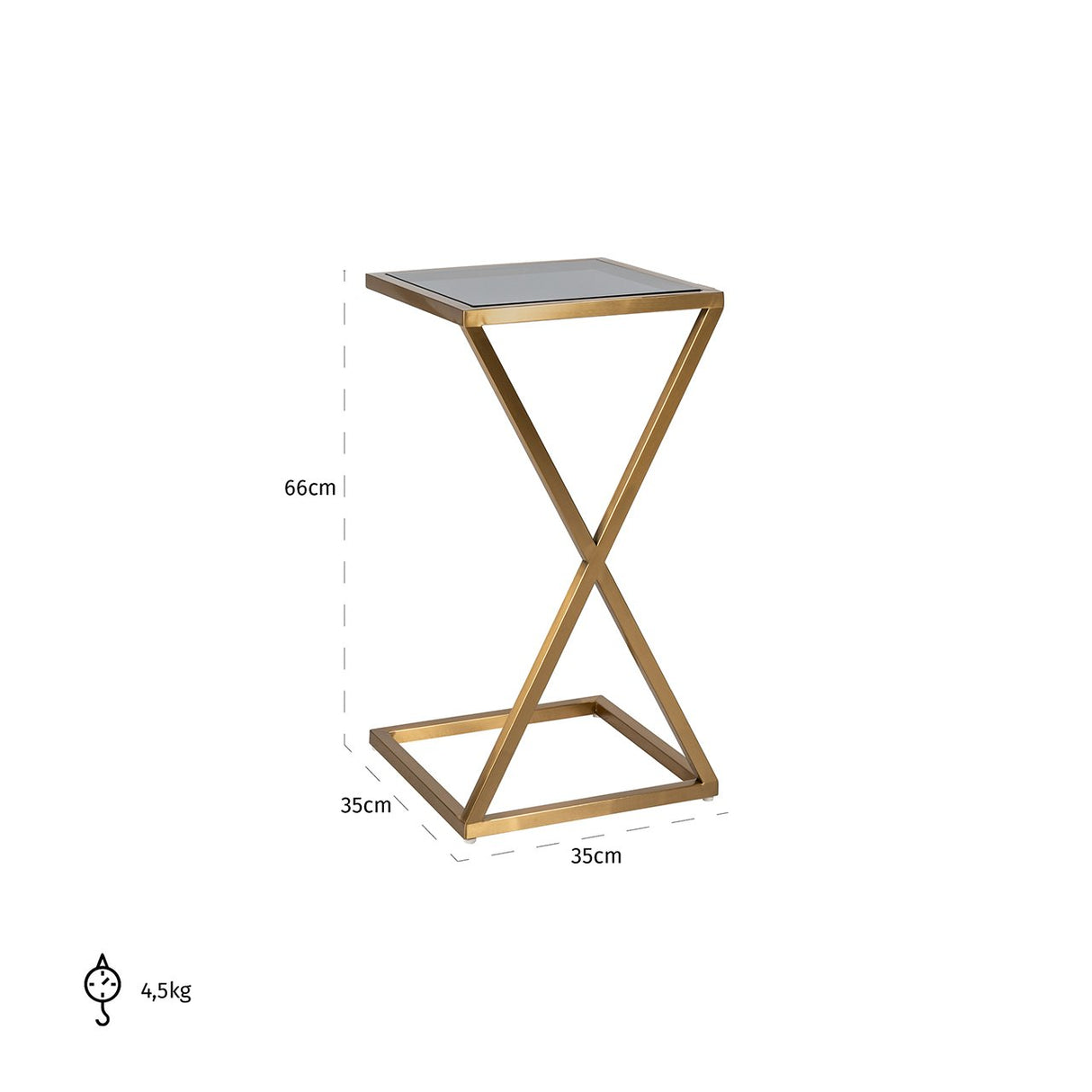 Salontafel Paramount Goud (Brushed Gold) van Richmond Interiors – Luxe comfort op maat van PureWonen. Vraag naar de beste prijs.