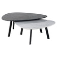 Salontafel Trocadero set van 2 (Black/white) van Richmond Interiors – Luxe comfort op maat van PureWonen. Vraag naar de beste prijs.