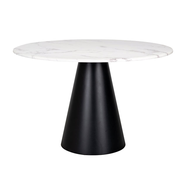 Eettafel Degas 120Ø  (White) van Richmond Interiors – Luxe comfort op maat van PureWonen. Vraag naar de beste prijs.