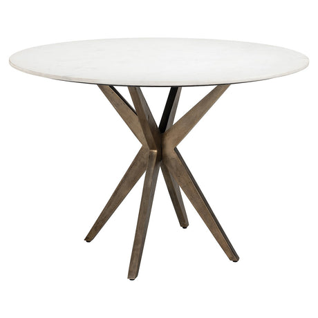 Eettafel Maisy 114Ø (White) van Richmond Interiors – Luxe comfort op maat van PureWonen. Vraag naar de beste prijs.