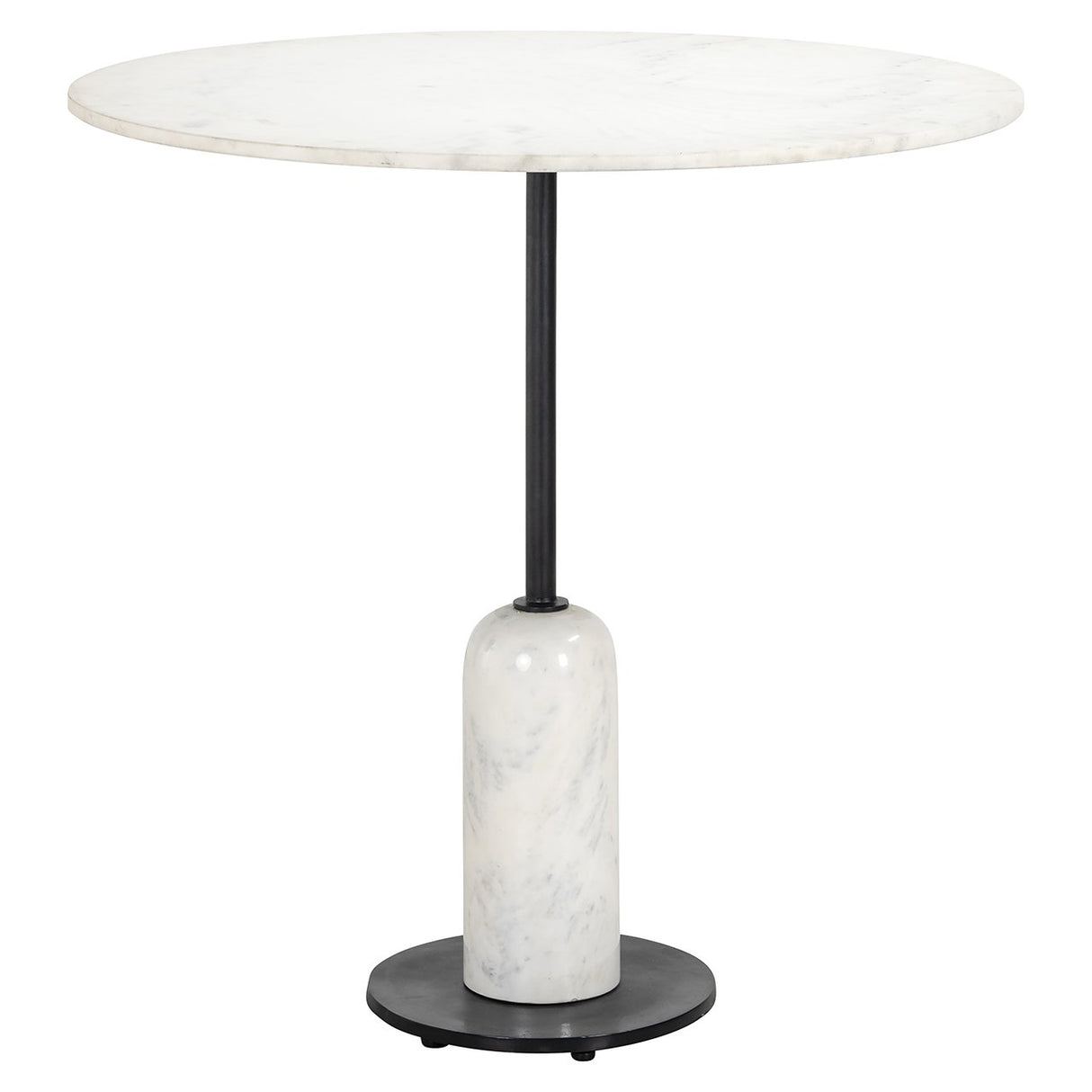 Bistrotafel Jagger 76Ø (Black/white) van Richmond Interiors – Luxe comfort op maat van PureWonen. Vraag naar de beste prijs.