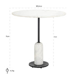 Bistrotafel Jagger 76Ø (Black/white) van Richmond Interiors – Luxe comfort op maat van PureWonen. Vraag naar de beste prijs.