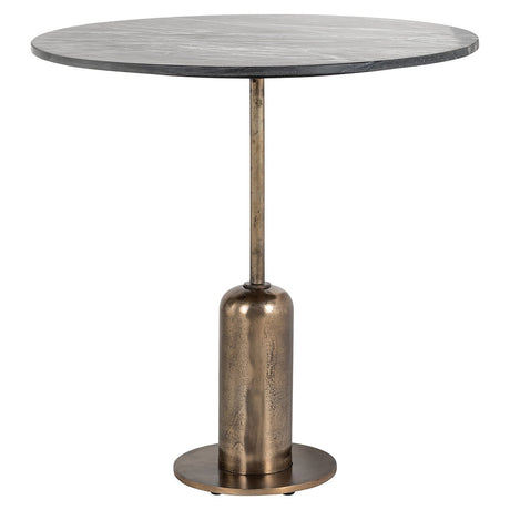 Bistrotafel Logan 75Ø (Black/gold) van Richmond Interiors – Luxe comfort op maat van PureWonen. Vraag naar de beste prijs.