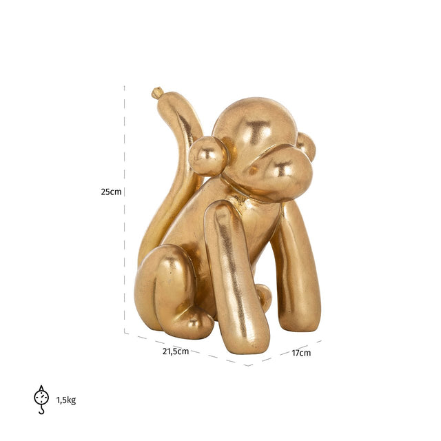 Monkey deco object (Gold) van Richmond Interiors – Luxe comfort op maat van PureWonen. Vraag naar de beste prijs.