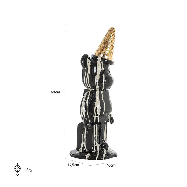 Deco object icebear zwart (Black) van Richmond Interiors – Luxe comfort op maat van PureWonen. Vraag naar de beste prijs.