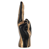 Deco object hand peace (Black/gold) van Richmond Interiors – Luxe comfort op maat van PureWonen. Vraag naar de beste prijs.