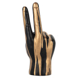 Deco object hand peace (Black/gold) van Richmond Interiors – Luxe comfort op maat van PureWonen. Vraag naar de beste prijs.