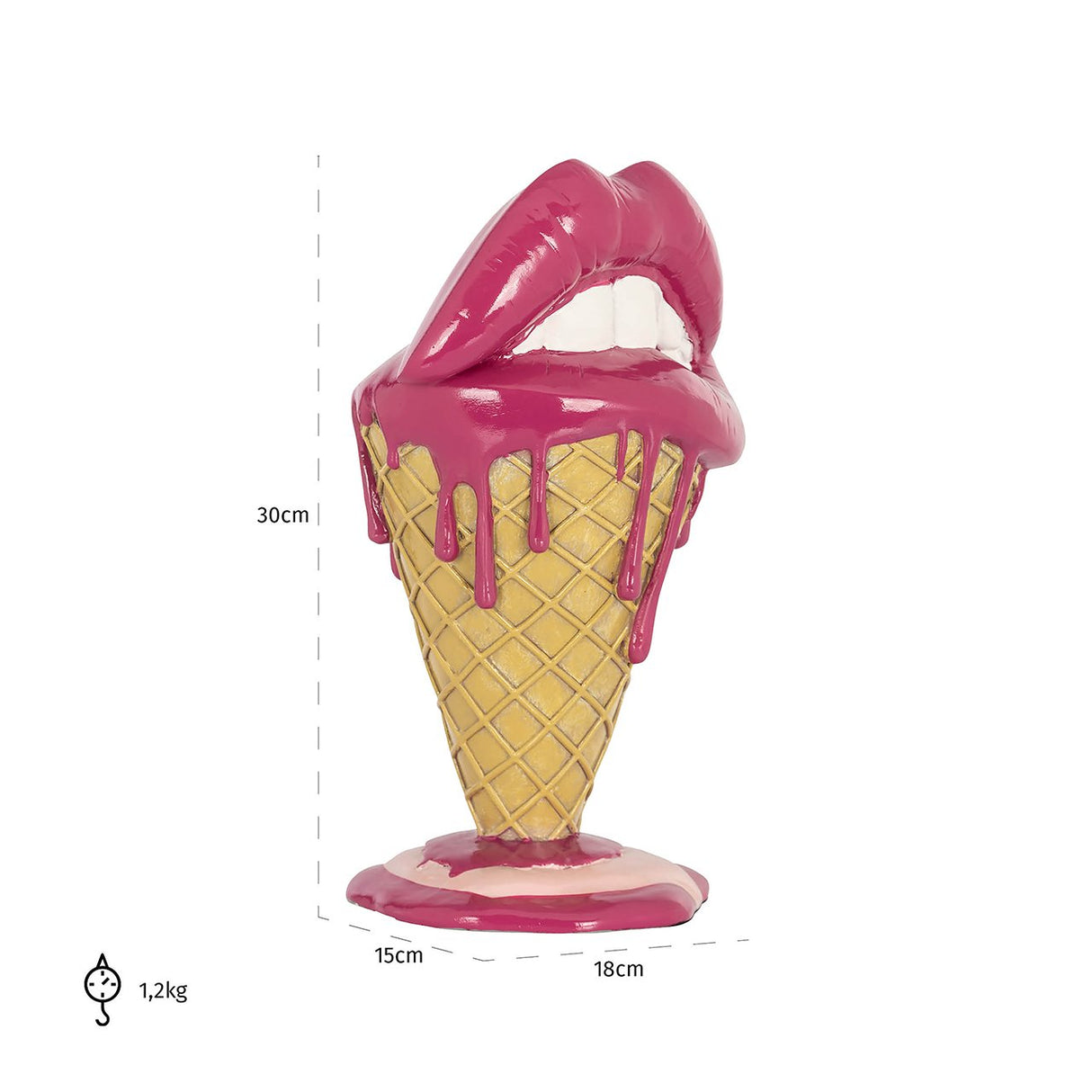 Decoratieobject Ice lips (Pink) van Richmond Interiors – Luxe comfort op maat van PureWonen. Vraag naar de beste prijs.