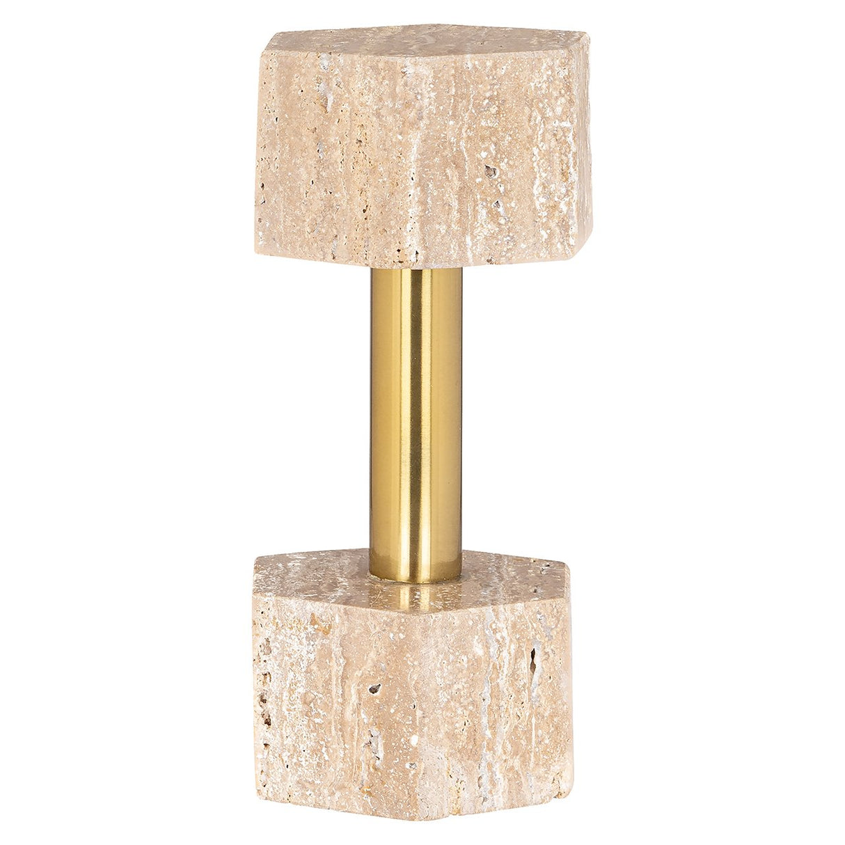 Deco object Dumble beige / shiny brass (Beige) van Richmond Interiors – Luxe comfort op maat van PureWonen. Vraag naar de beste prijs.