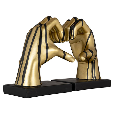 Boekenstandaard Love (Black/gold) van Richmond Interiors – Luxe comfort op maat van PureWonen. Vraag naar de beste prijs.