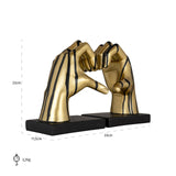 Boekenstandaard Love (Black/gold) van Richmond Interiors – Luxe comfort op maat van PureWonen. Vraag naar de beste prijs.