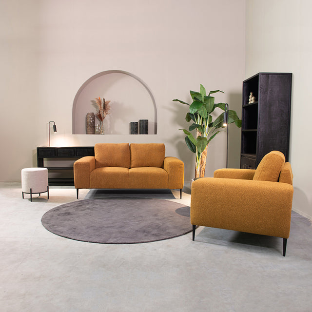 LABEL51 Bank Ferraro - Oker - Boucle - 2-Zits van LABEL51 – Luxe comfort op maat van PureWonen. Vraag naar de beste prijs.