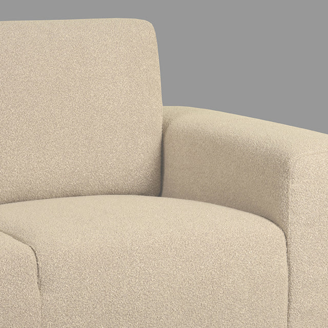 LABEL51 Bank Ferraro - Zand - Boucle - 2-Zits van LABEL51 – Luxe comfort op maat van PureWonen. Vraag naar de beste prijs.