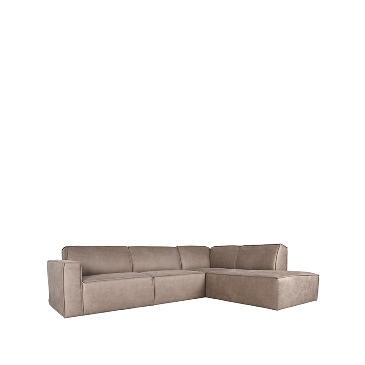 LABEL51 Hoekbank Kay - Taupe - Microfiber - Rechts van LABEL51 – Luxe comfort op maat van PureWonen. Vraag naar de beste prijs.