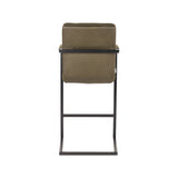 LABEL51 Barkruk Denmark - Army green - Microfiber - Zithoogte 65 van LABEL51 – Luxe comfort op maat van PureWonen. Vraag naar de beste prijs.