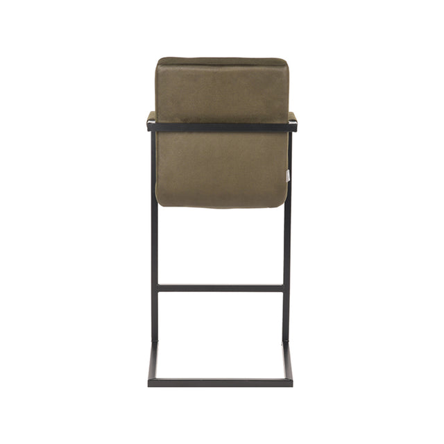 LABEL51 Barkruk Denmark - Army green - Microfiber - Zithoogte 65 van LABEL51 – Luxe comfort op maat van PureWonen. Vraag naar de beste prijs.
