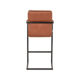 LABEL51 Barkruk Denmark - Cognac - Microfiber - Zithoogte 65 van LABEL51 - laagste prijs offerte van PureWonen