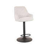 LABEL51 Barkruk Fender - Wit - Boucle - Gaslift van LABEL51 – Luxe comfort op maat van PureWonen. Vraag naar de beste prijs.