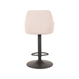 LABEL51 Barkruk Fender - Naturel - Boucle - Gaslift van LABEL51 – Luxe comfort op maat van PureWonen. Vraag naar de beste prijs.
