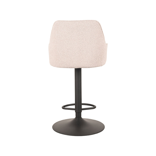 LABEL51 Barkruk Fender - Naturel - Boucle - Gaslift van LABEL51 – Luxe comfort op maat van PureWonen. Vraag naar de beste prijs.