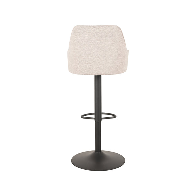 LABEL51 Barkruk Fender - Naturel - Boucle - Gaslift van LABEL51 – Luxe comfort op maat van PureWonen. Vraag naar de beste prijs.