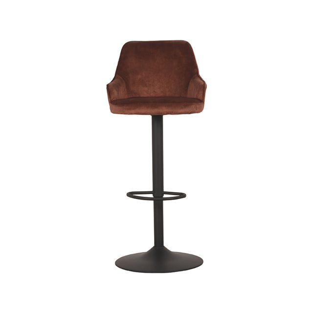 LABEL51 Barkruk Fender - Rust - Velours - Gaslift van LABEL51 - laagste prijs offerte van PureWonen