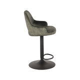 LABEL51 Barkruk Fer - Hunter - Velours - Gaslift van LABEL51 – Luxe comfort op maat van PureWonen. Vraag naar de beste prijs.