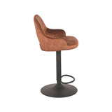LABEL51 Barkruk Fer - Rust - Velours - Gaslift van LABEL51 – Luxe comfort op maat van PureWonen. Vraag naar de beste prijs.