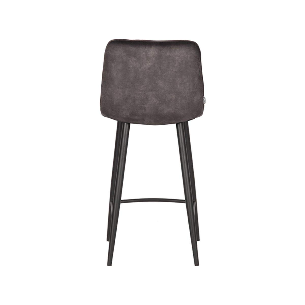 LABEL51 Barkruk Jelt - Antraciet - Velours - Zithoogte 65 van LABEL51 - laagste prijs offerte van PureWonen