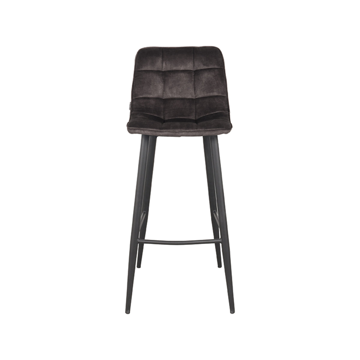 LABEL51 Barkruk Jelt - Antraciet - Velours - Zithoogte 78 van LABEL51 – Luxe comfort op maat van PureWonen. Vraag naar de beste prijs.