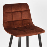 LABEL51 Barkruk Jelt - Rust - Velours - Zithoogte 78 van LABEL51 – Luxe comfort op maat van PureWonen. Vraag naar de beste prijs.