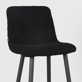 LABEL51 Barkruk Jep - Zwart - Teddy - Zithoogte 78 van LABEL51 – Luxe comfort op maat van PureWonen. Vraag naar de beste prijs.
