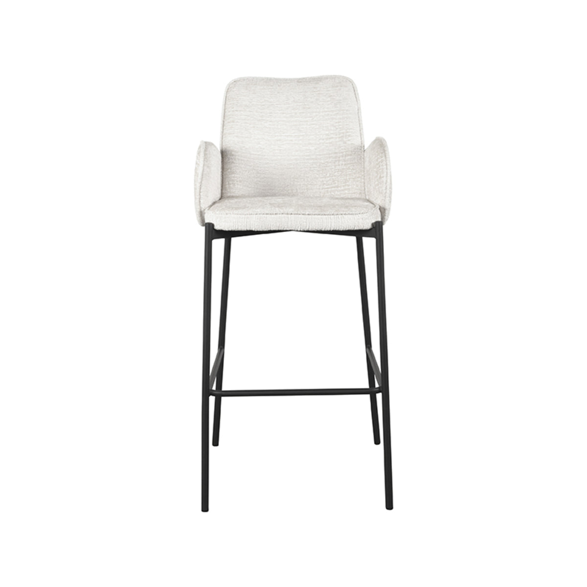 LABEL51 Barkruk Joni - Crème - Elegance - Zithoogte 78 van LABEL51 – Luxe comfort op maat van PureWonen. Vraag naar de beste prijs.