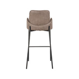 LABEL51 Barkruk Joni - Taupe - Microfiber - Zithoogte 78 van LABEL51 - laagste prijs offerte van PureWonen