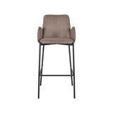 LABEL51 Barkruk Joni - Taupe - Microfiber - Zithoogte 78 van LABEL51 - laagste prijs offerte van PureWonen