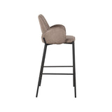 LABEL51 Barkruk Joni - Taupe - Microfiber - Zithoogte 78 van LABEL51 - laagste prijs offerte van PureWonen