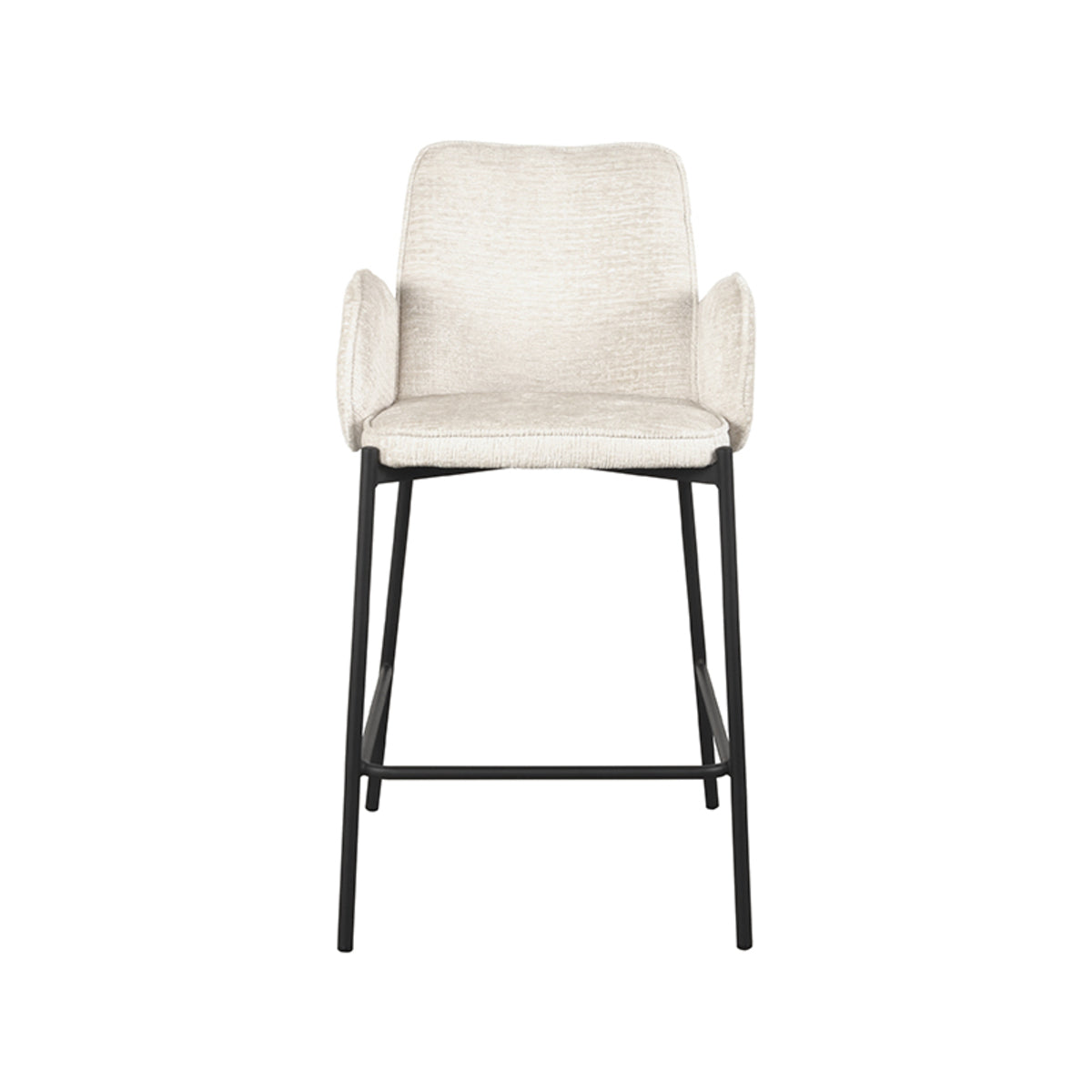 LABEL51 Barkruk Joni - Crème - Elegance - Zithoogte 65 van LABEL51 – Luxe comfort op maat van PureWonen. Vraag naar de beste prijs.